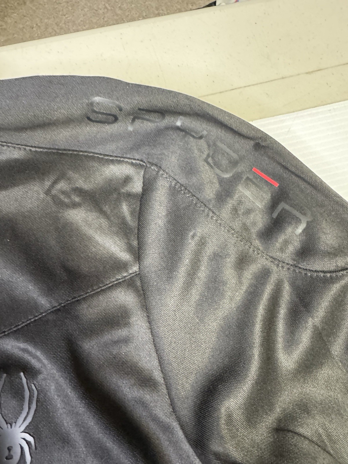 SPYDER Active Black Full Zip Breathable Jacket Moisture Wicking Size Medium