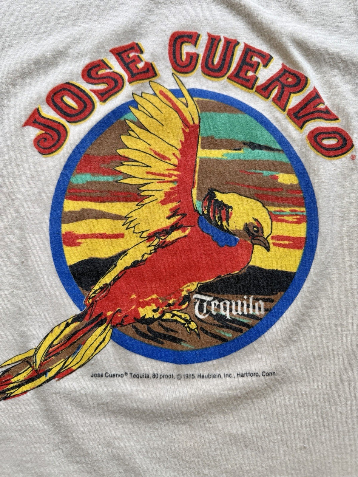 Vintage JOSE CUERVO Tequila Single Stitch T-Shirt 1985 XS/S 1980s CHED by Anvil