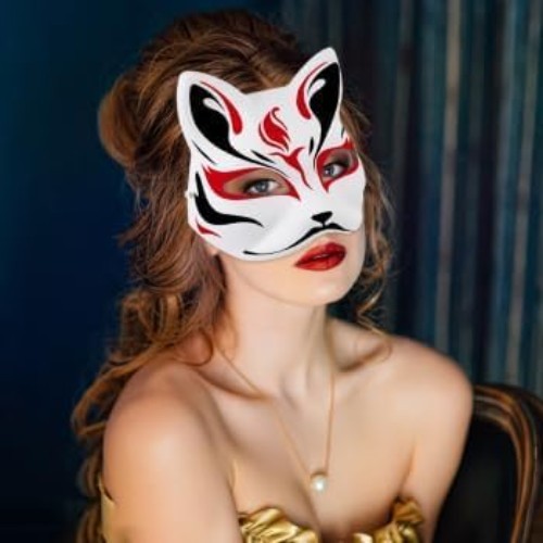 5 Blank Cat Masks for DIY Creativity – Elegant Masquerade & Cosplay Accessories