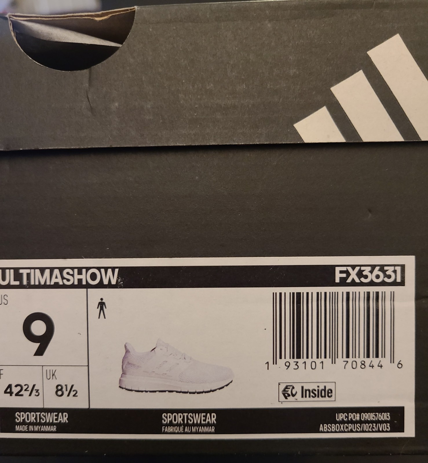 adidas Ultimashow FX3631 Cloud White/Cloud White/Grey Two Men’s Athletic Sneaker