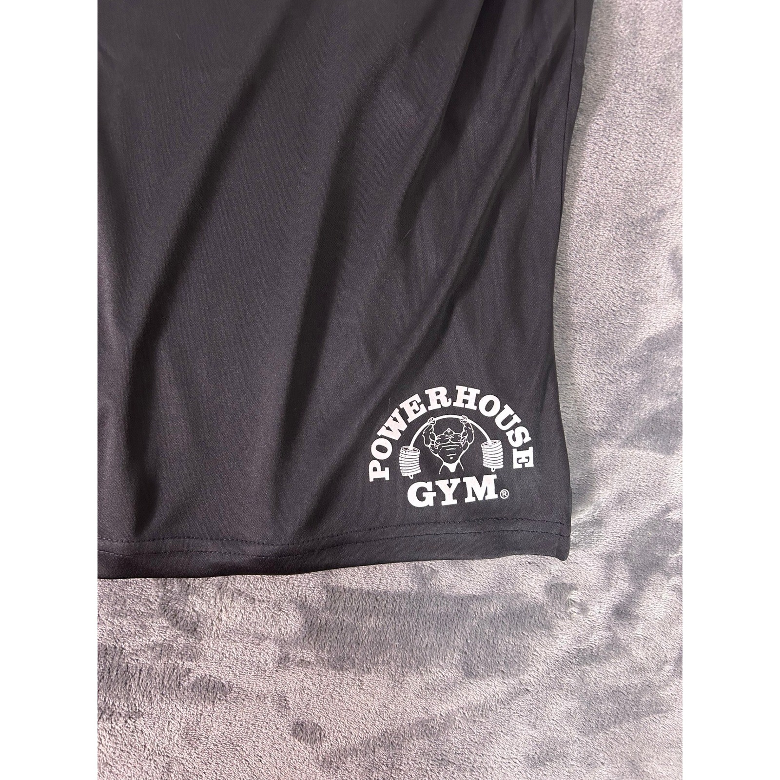 Y2K Powerhouse Gym Men’s Performance Training Shorts XL Black Athletic NWT