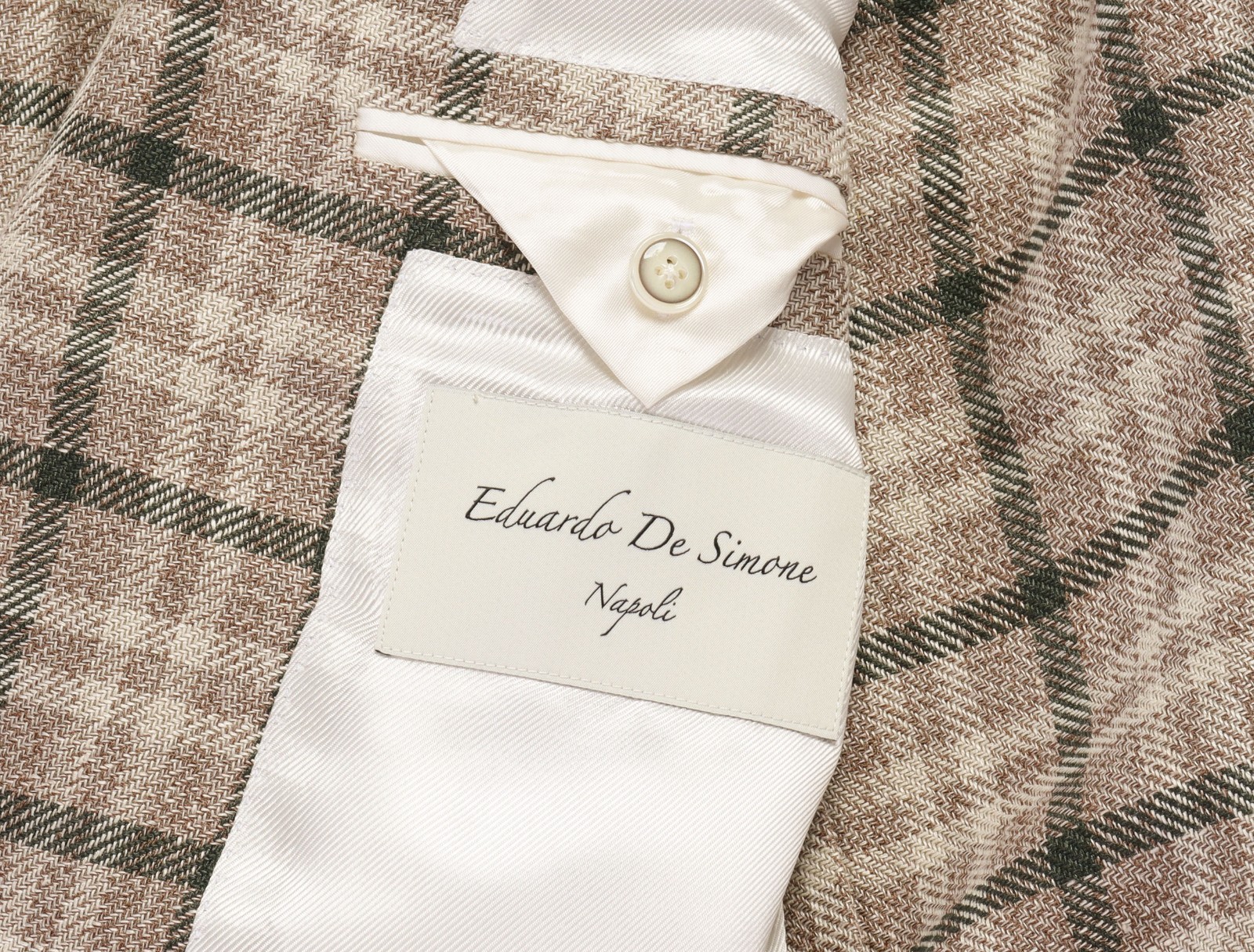 NWT EDUARDO DE SIMONE SPORT COAT jacket wool silk luxury handmade Italy 52