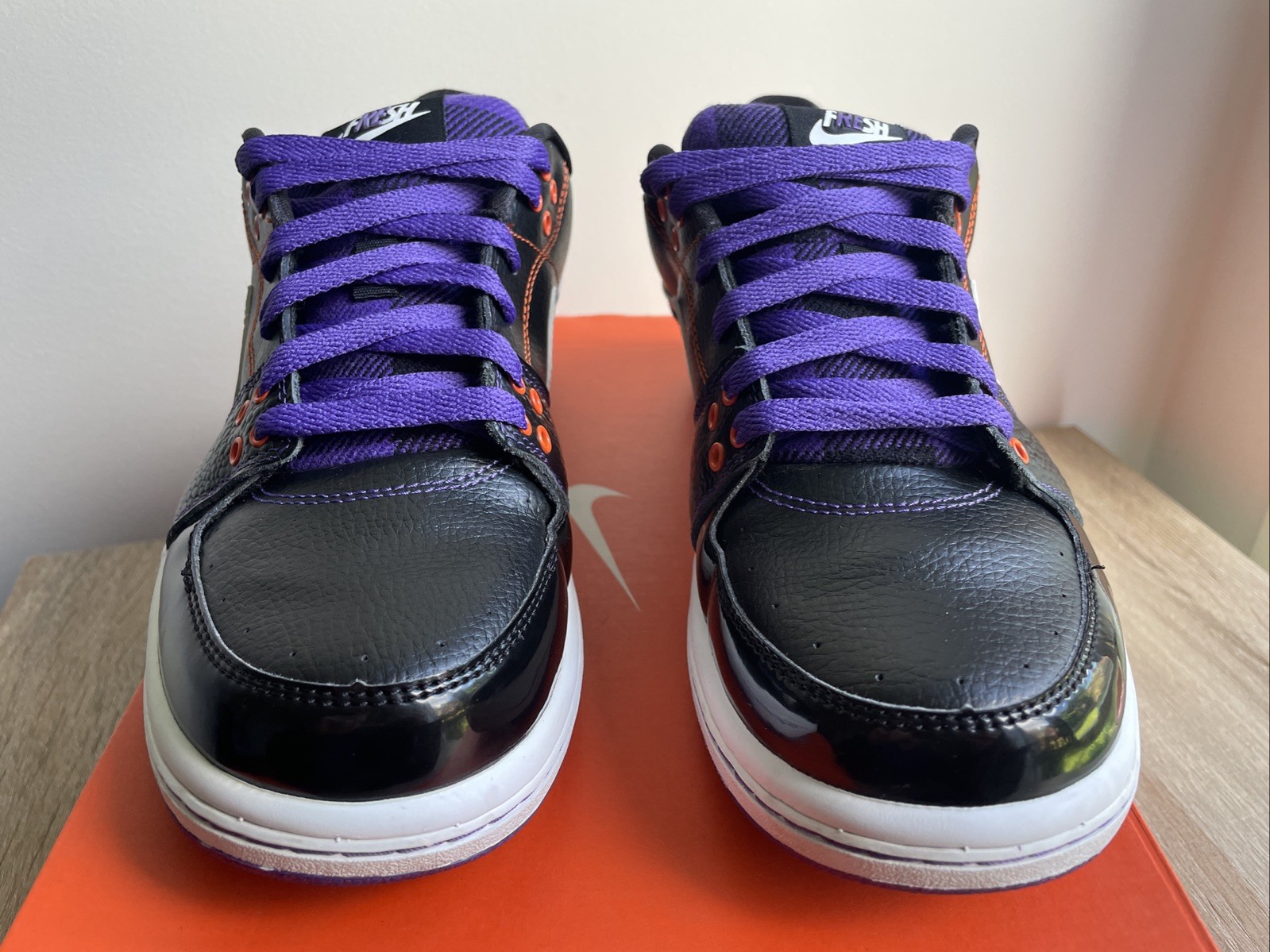 Nike Cradle Rock Low Black Purple Orange Steve Nash US Sz 8.5 Suns OG Box Rare