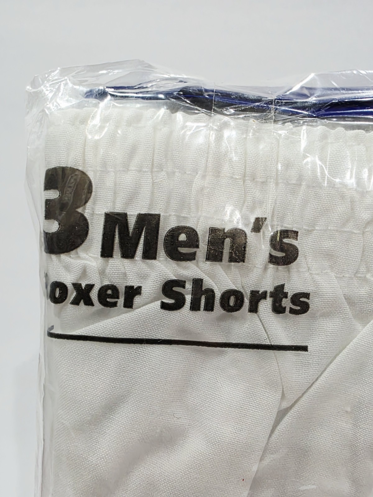 Knocker 3-Pack Men’s TB3000 White Boxer Shorts Medium 34-36 Elastic Fly Leg New