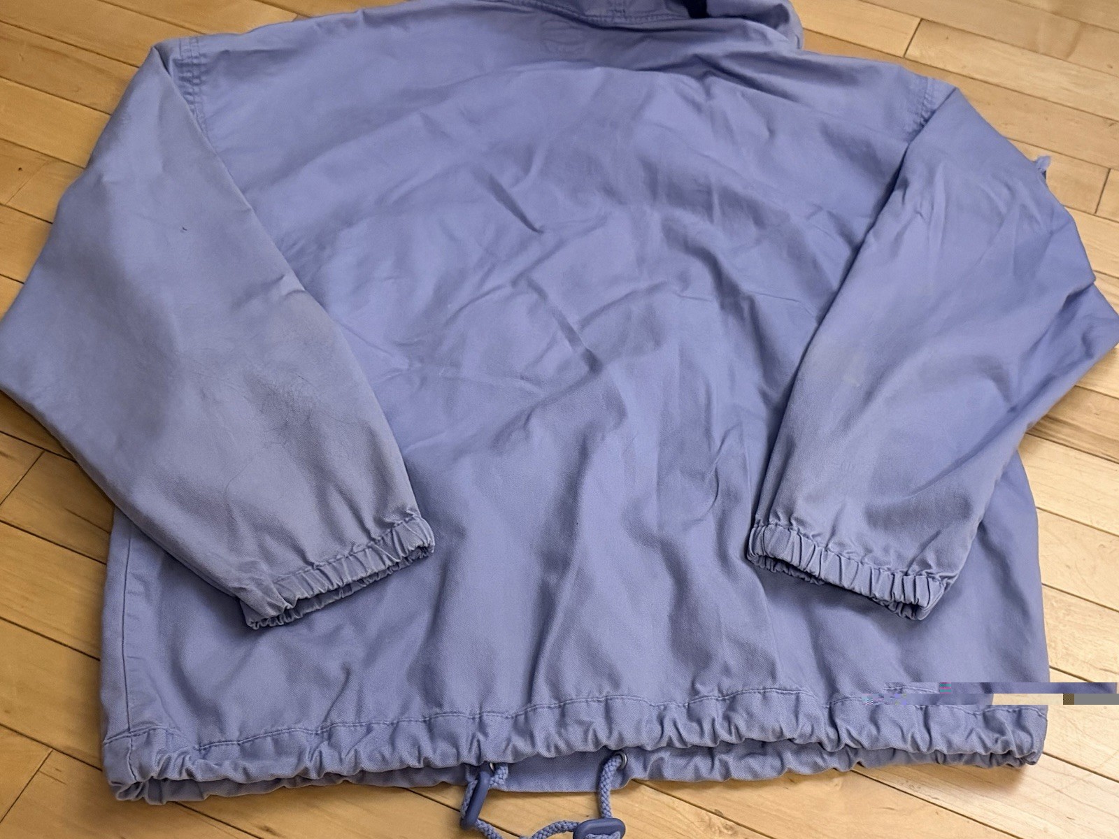 GAP Vintage ’90s Light Purple Hooded COTTON Anorak Popover Jacket Size S Pockets