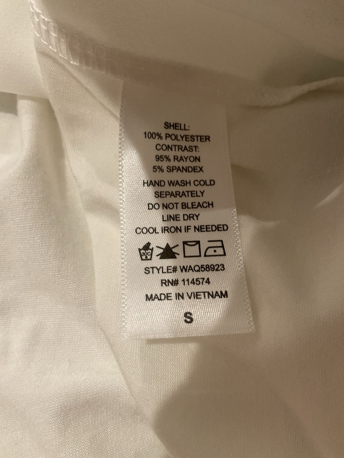 NWT Pleione Off White Wear To Work Blouse Sheer Sz S