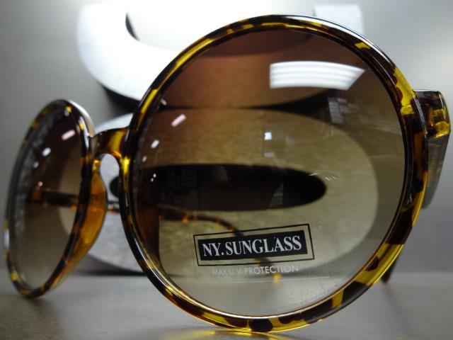 OVERSIZE EXAGGERATED VINTAGE RETRO Style SUN GLASSES Huge XL Round Fashion Frame