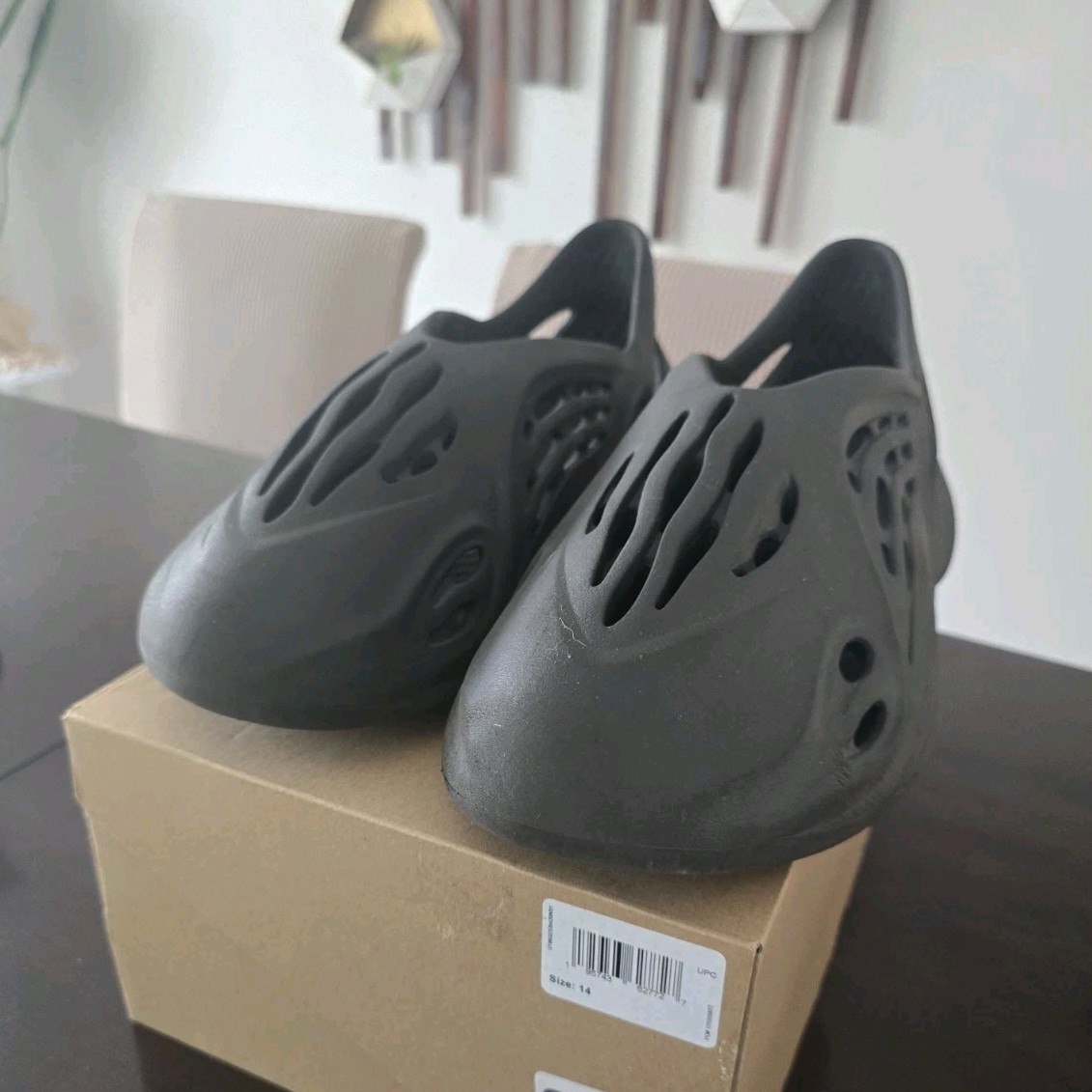 adidas Yeezy Foam Runner Onyx Black Slip-On Sandals Men’s US 14