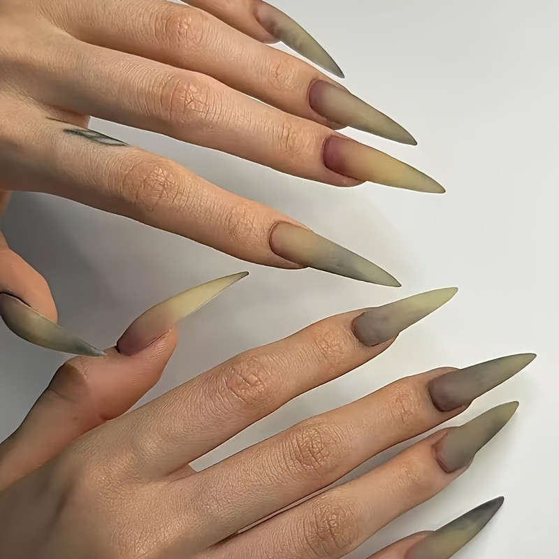 Punk-style Comfortable Press-on Gothic Dark Artistic Punk Style Nail Accessories
