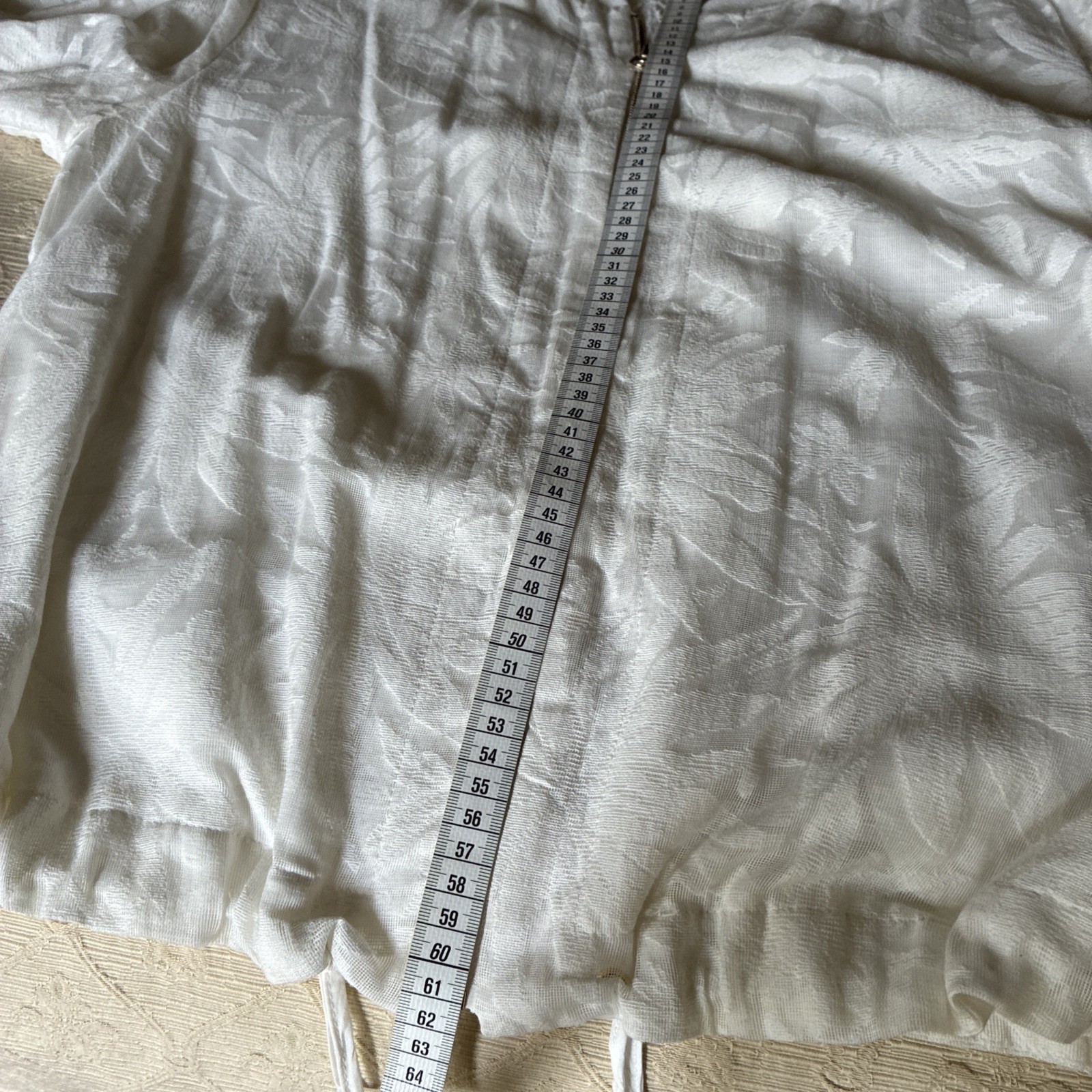 Modern Rarity white textured cotton bomber blouson Lightweight Jacket 12