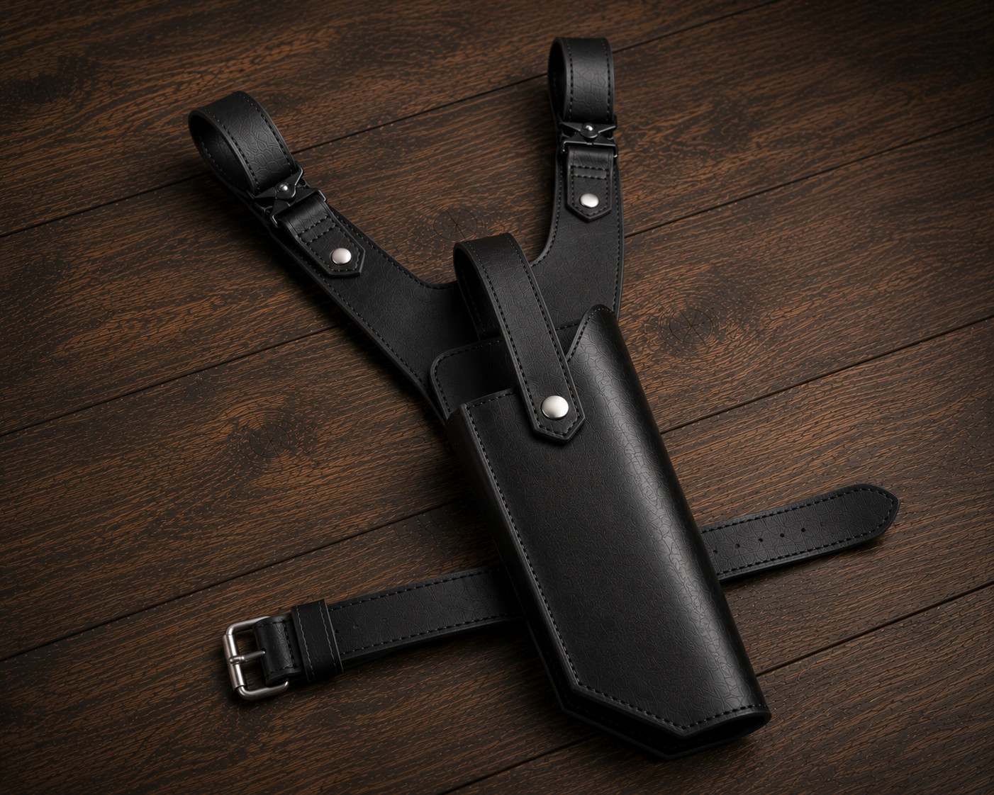 Genuine Leather Sci-Fi Drop Leg Holster Belt Mounted Thigh Holster Handmade