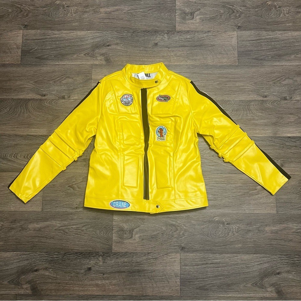 NEW Kill Bill Beatrix Kiddo Miramax Faux Leather 2 Piece Pant Jacket Size XL NWT