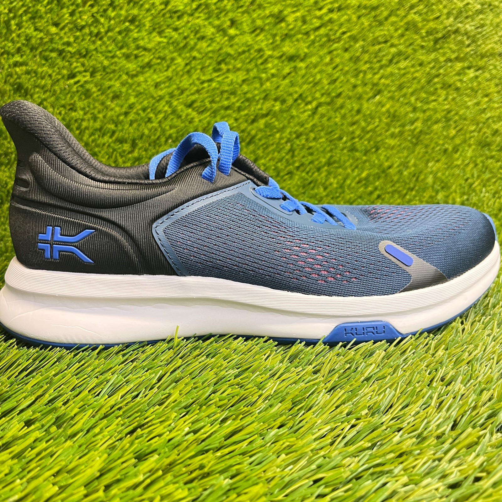 Kuru Atom Fusion Womens Size 8.5 Blue Black Athletic Running Shoes Sneakers
