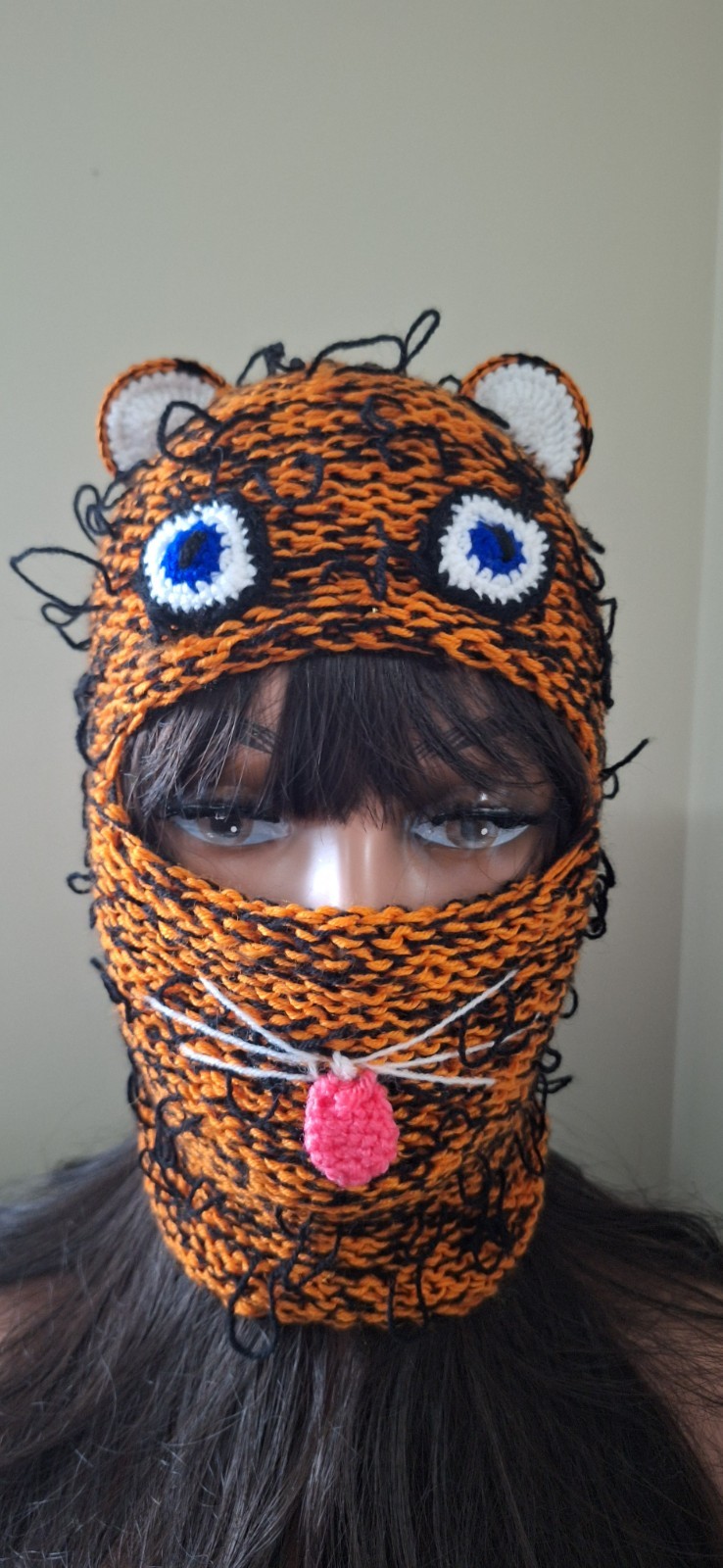 Bear Balaclava Hat with Ears – Handmade Ski Mask – Cute Costume Hood