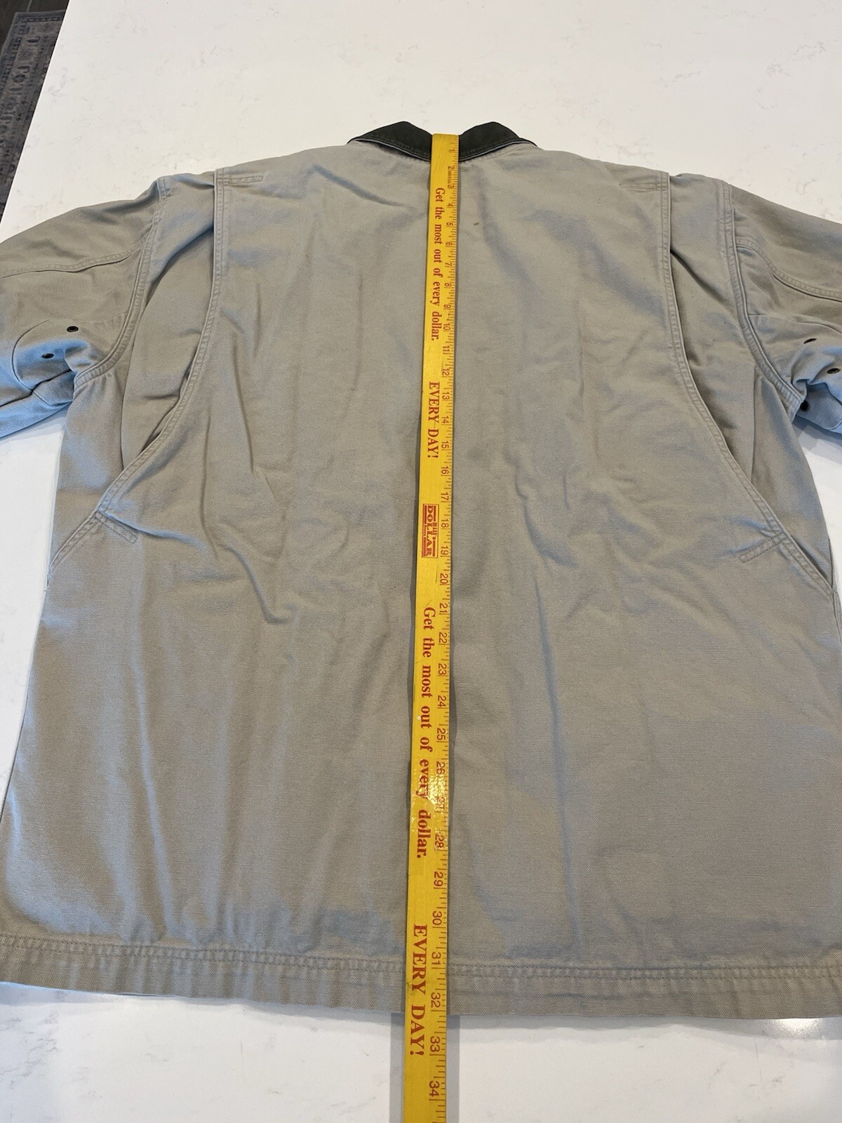 Vintage LL Bean Jacket Coat Chore Barn Primaloft Removable Lining Tan XL