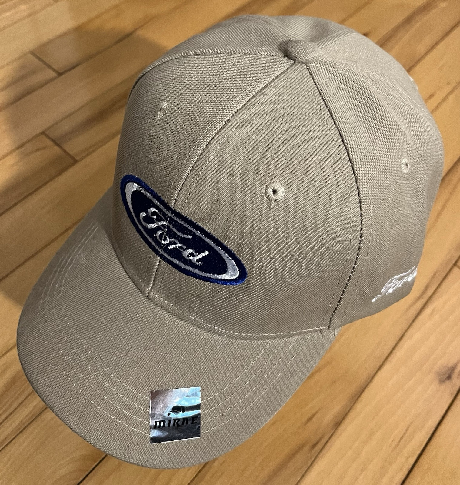 Auto-Car Khaki Ford Symbol Baseball Cap. ***A hat worth more than its price.
