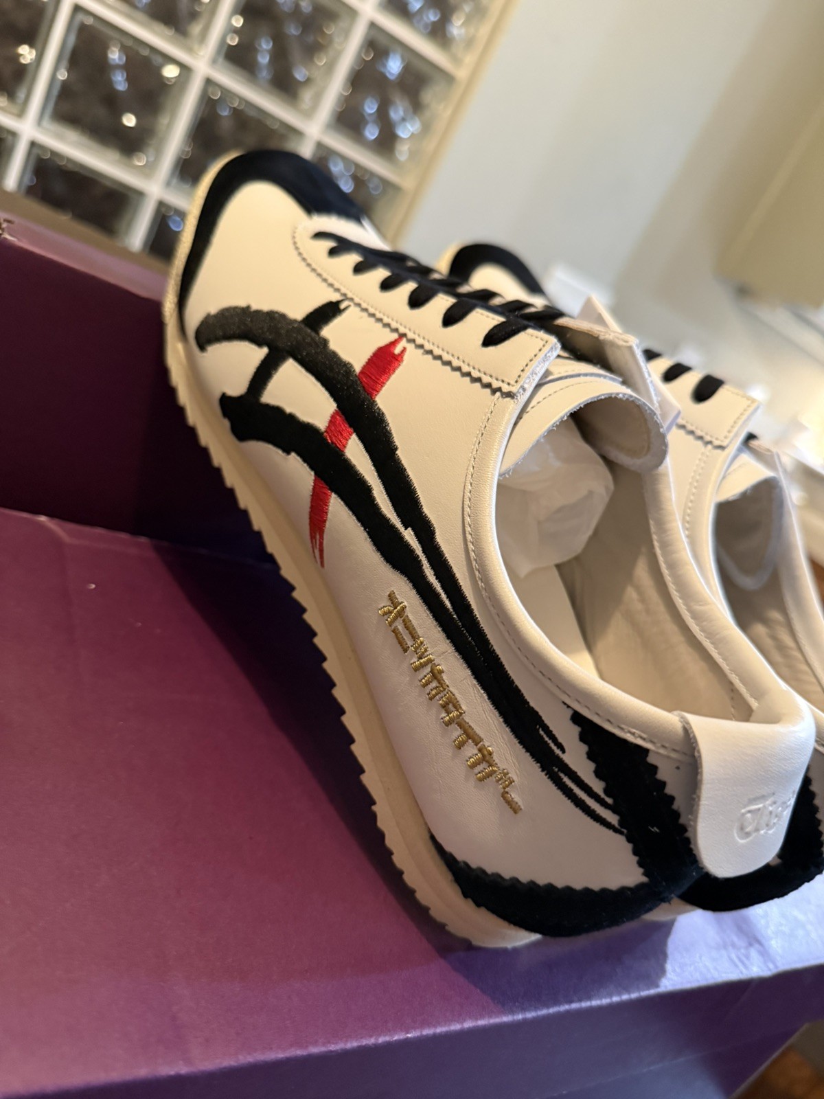 Onitsuka Tiger MEXICO 66 DELUXE NIPPON MADE sneaker 1181A119 US11.0 WHITE BLACK