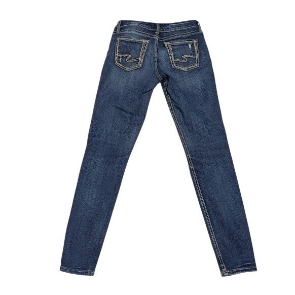 Silver Jeans Co Suki Mid Slim Leg Medium Wash Denim Jeans Womens Size 29×29
