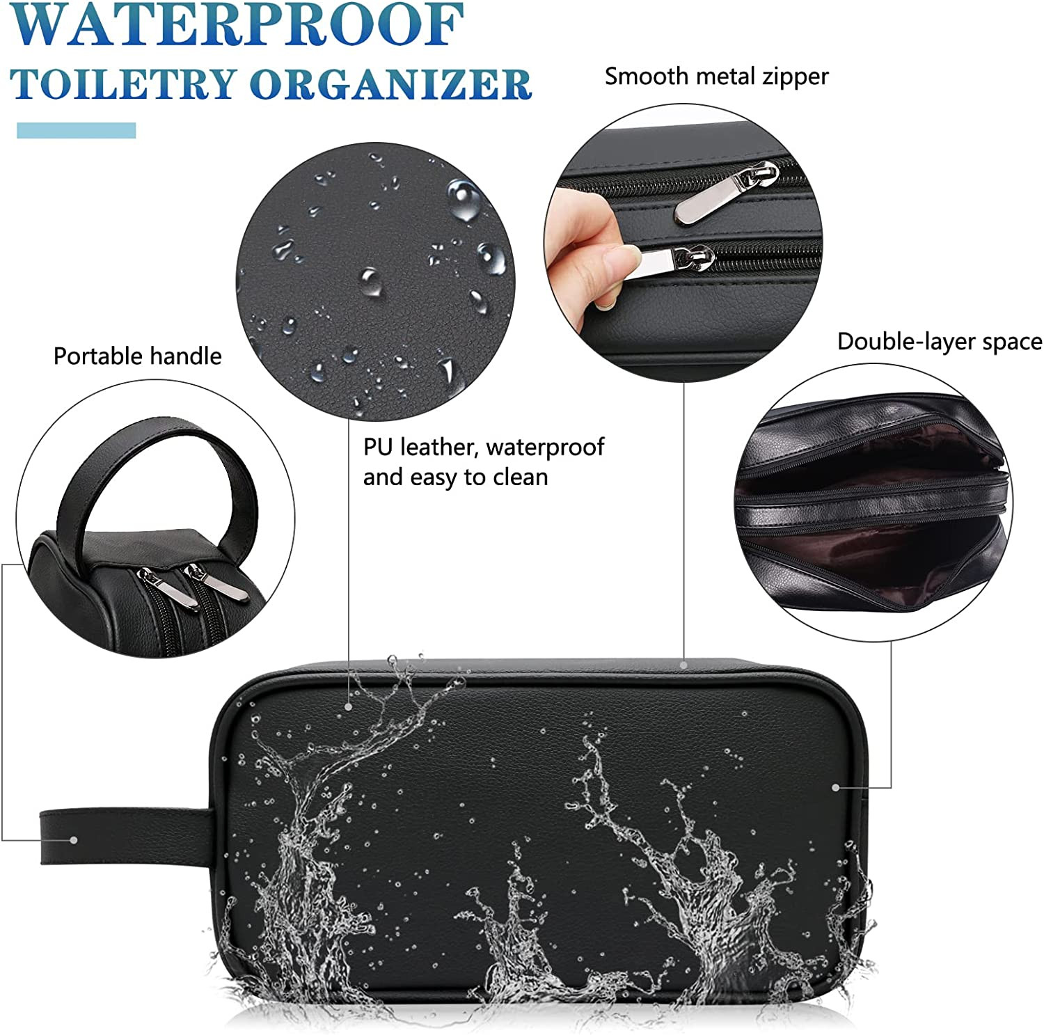EnvÃ­o gratis Soft Pu Leather Zip Travel Neceser Para Hombre Ladies Supply To…