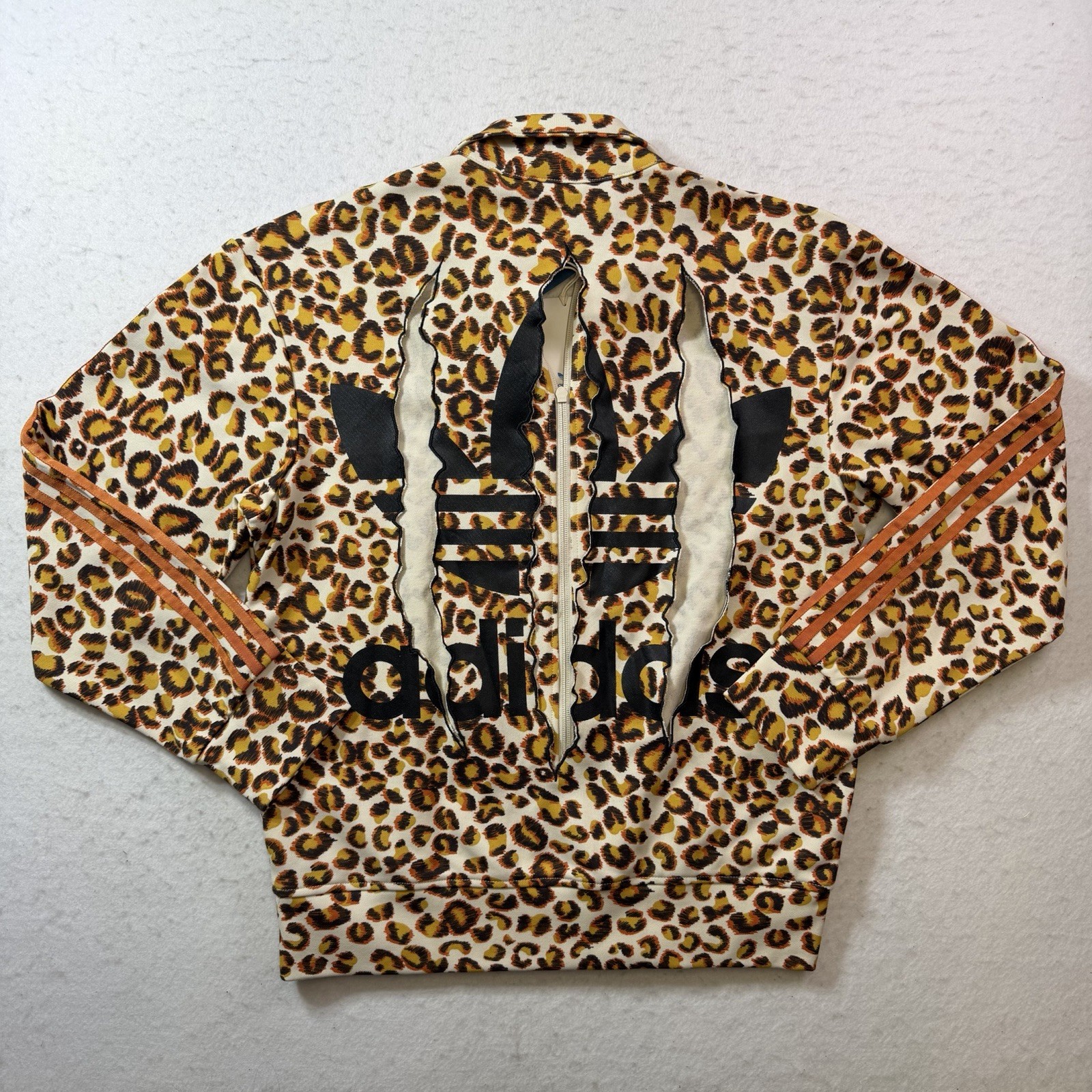 Adidas Originals Jeremy Scott Leopard Cheetah Track Top Jacket TT Trefoil Size M
