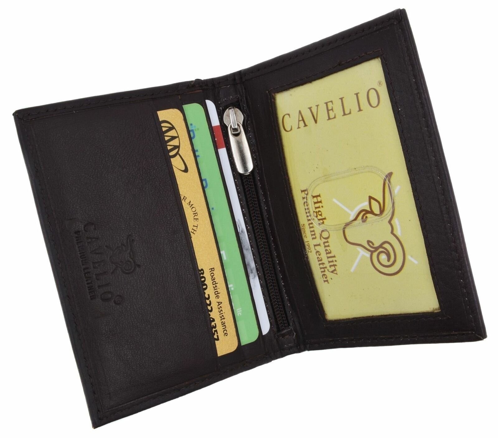 RFID Mens LEATHER Bifold Wallet ID Credit Card Holder Front Pocket Black Brown G