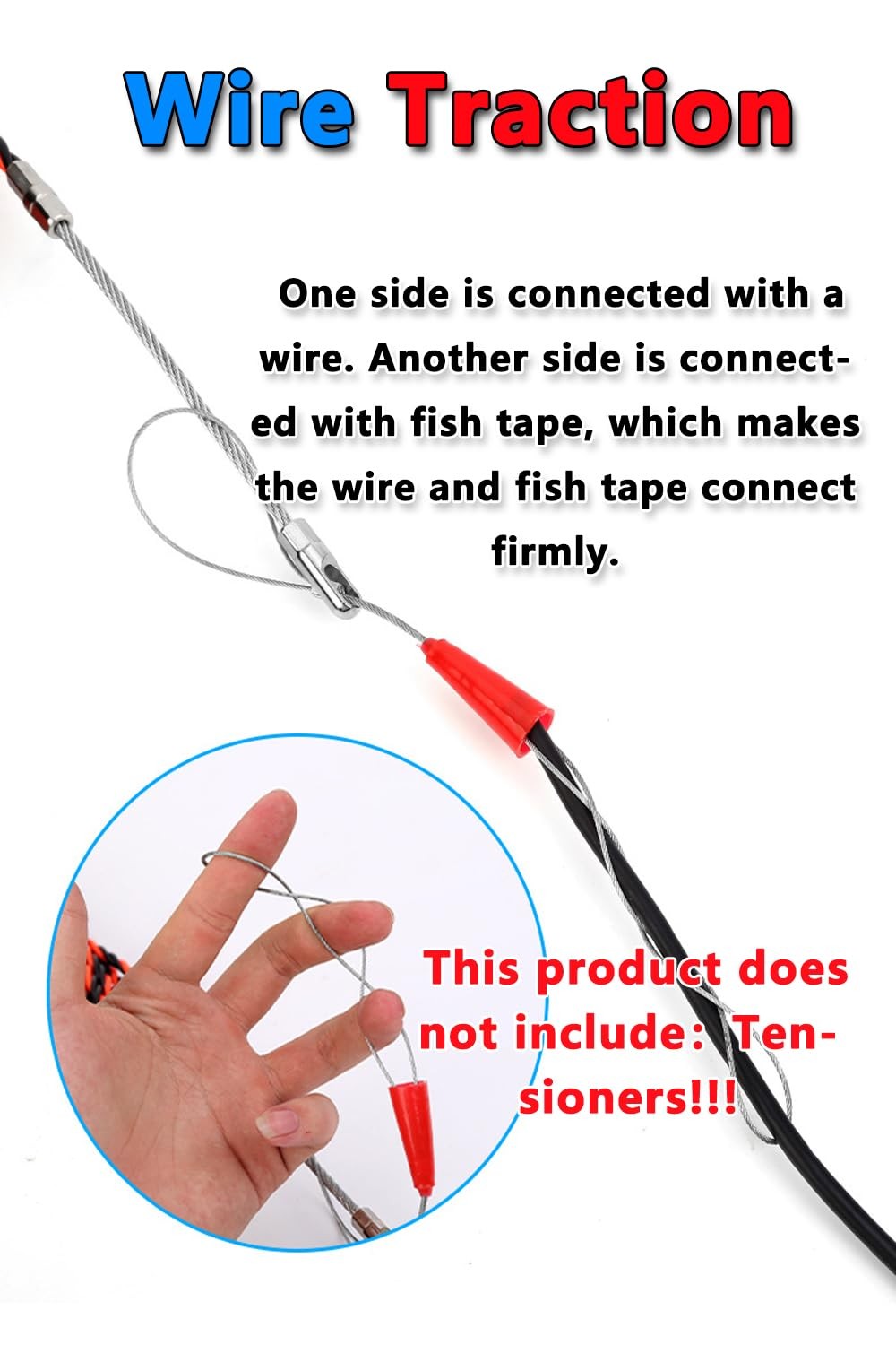 YANBORUI 131FT 4.5mm Professional Flexible Wire Rodding Guide Kit Electrical Wir