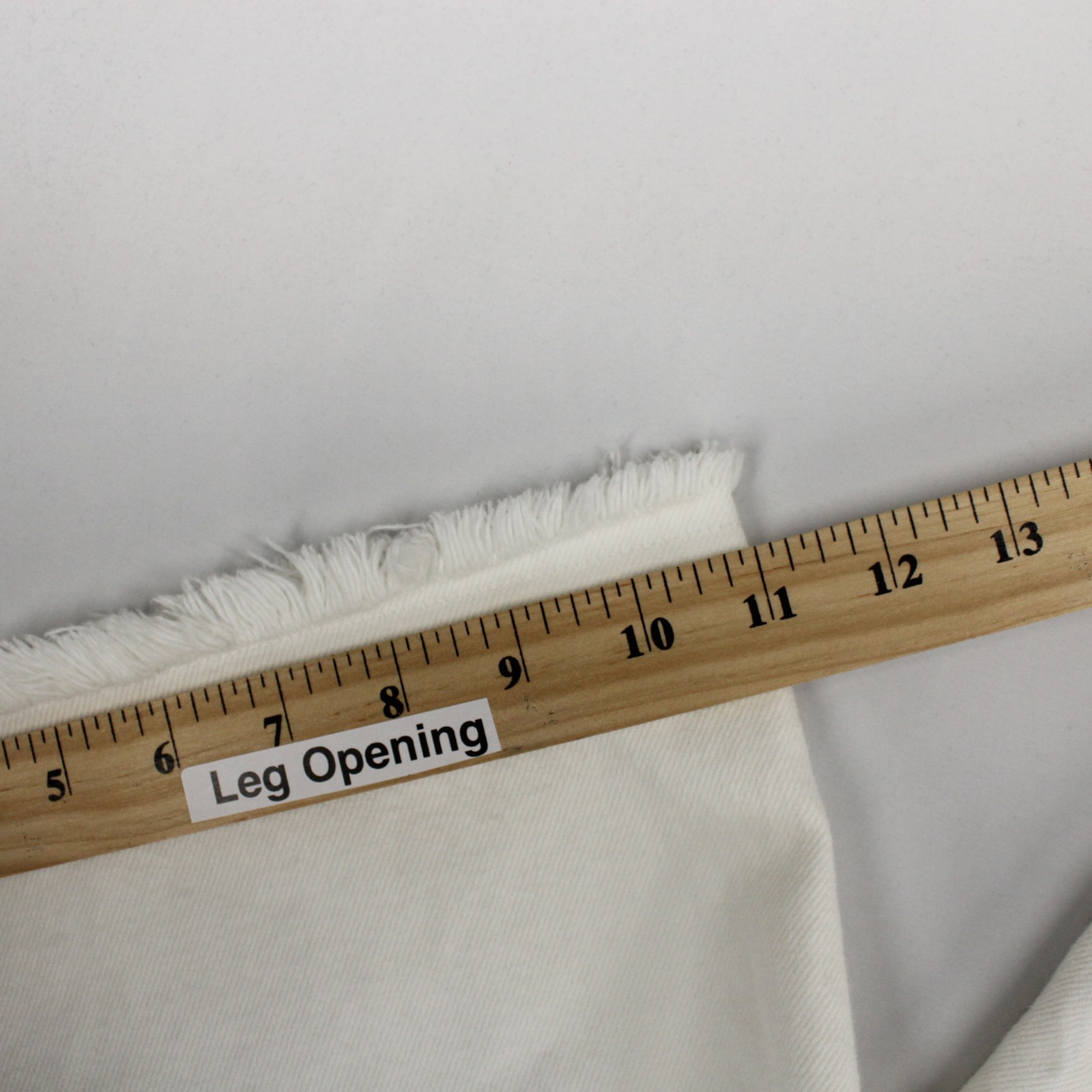 AllSaints Aki Jeans Womens 28 White Crossover Waist Raw Hem Wide Leg Asymmetric