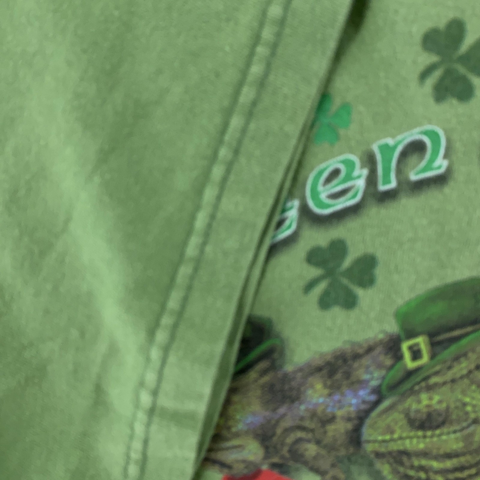 Vtg 90s Budweiser Chameleon St. Patrick’s Day Green w/ Envy Shirt Mens XL Beer