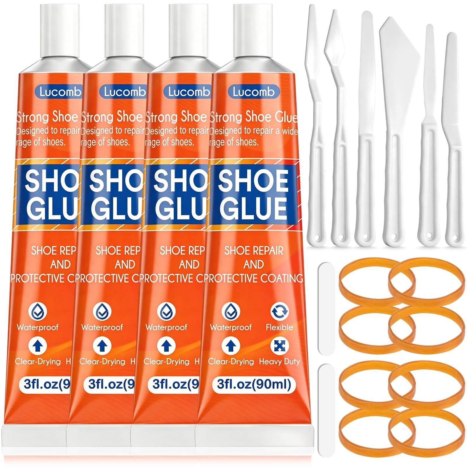 Heavy Duty Shoe Glue 360ML – Clear Waterproof Adhesive for Sole Repair, Boots &