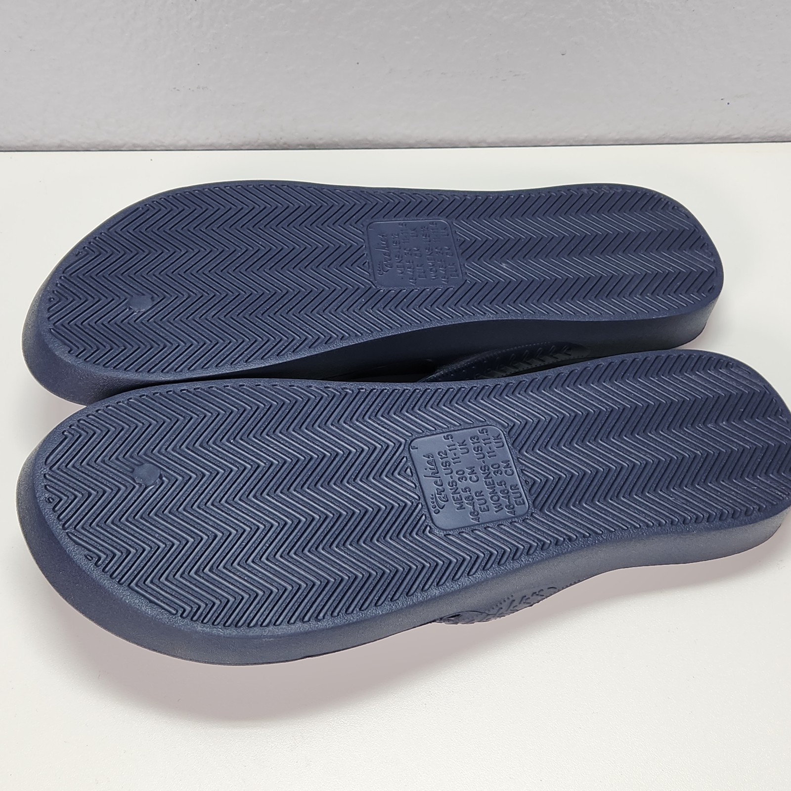 Archies Men’s Navy Blue Flip Flop Sandals Orthotic Comfort Size 12