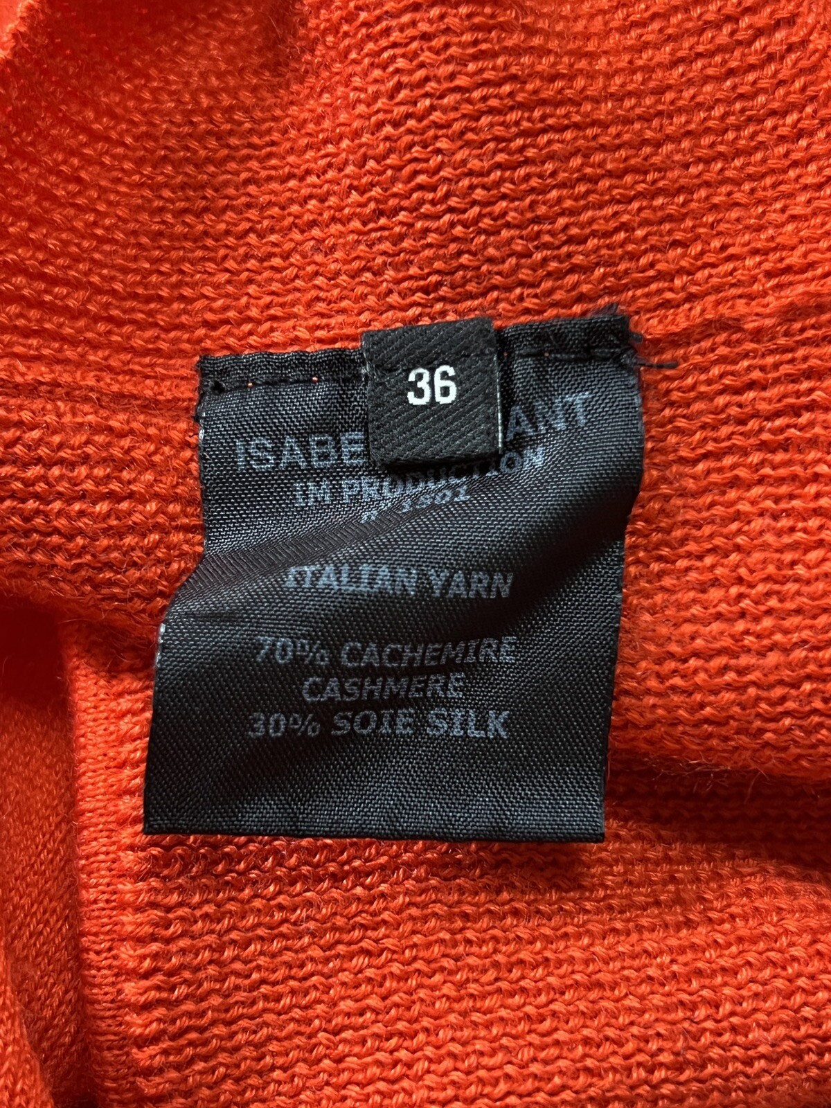 Isabel Marant Cashmere Silk Knit Jumper – Faux Wrap Sweater, FR36