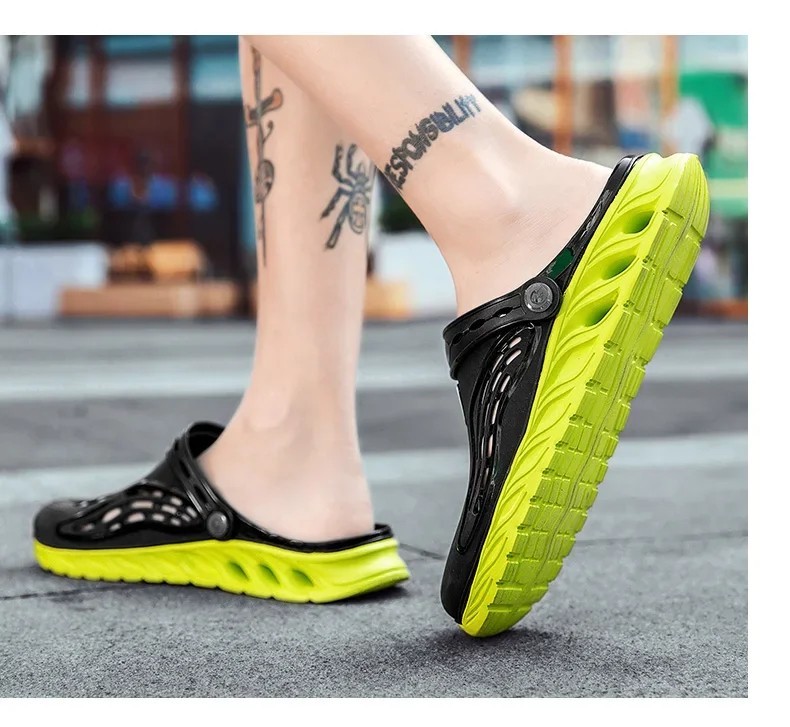 Summer Beach Jelly Shoes Men Women Soft Bottom Sandals Garden Clogs Slides