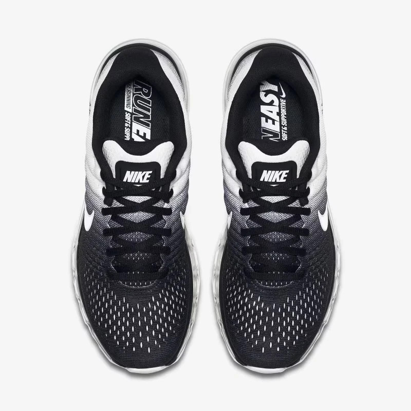Mens US 7-13 Nike Air Max 2017 Black/White Runners Casual Sneakers Brand New✅