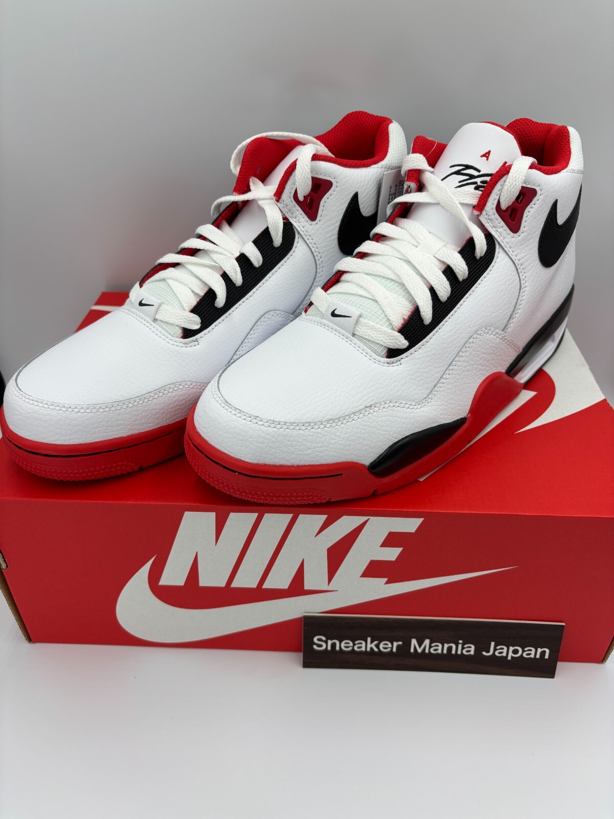 Nike Flight Legacy “White/University Red/Black” BQ4212-100 Men’s New [US 6.5-13]