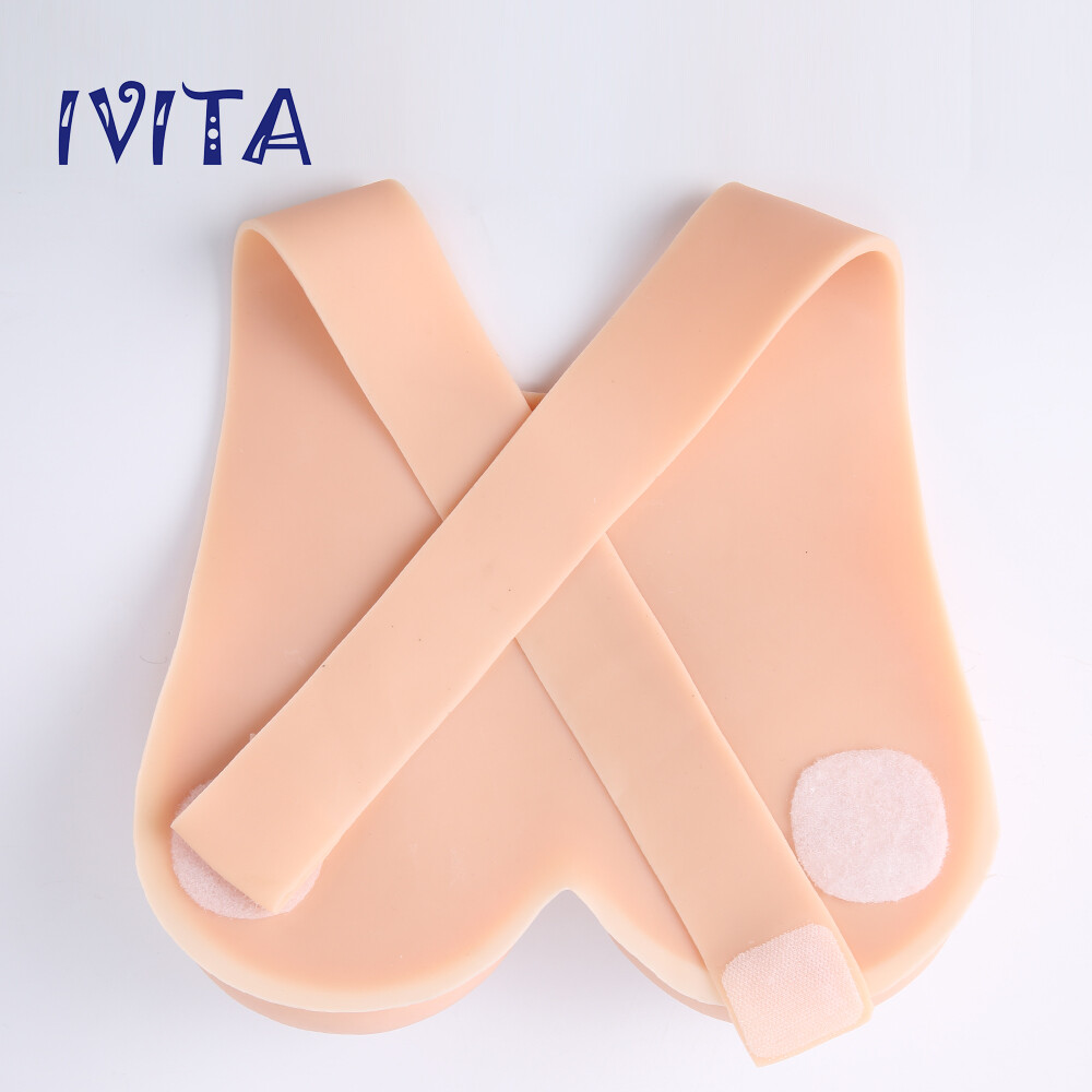 E Cup Soft Silicone Breast Forms Transgender CD 3XL Silicone Boobs Two Straps