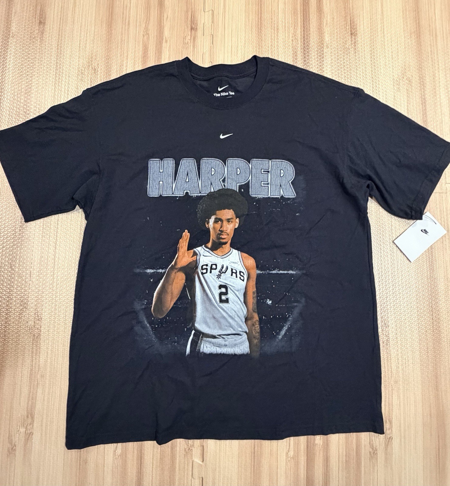 NEW Nike NBA San Antonio Spurs ‘The Nike Tee’ Dylan Harper Shirt Men’s Medium