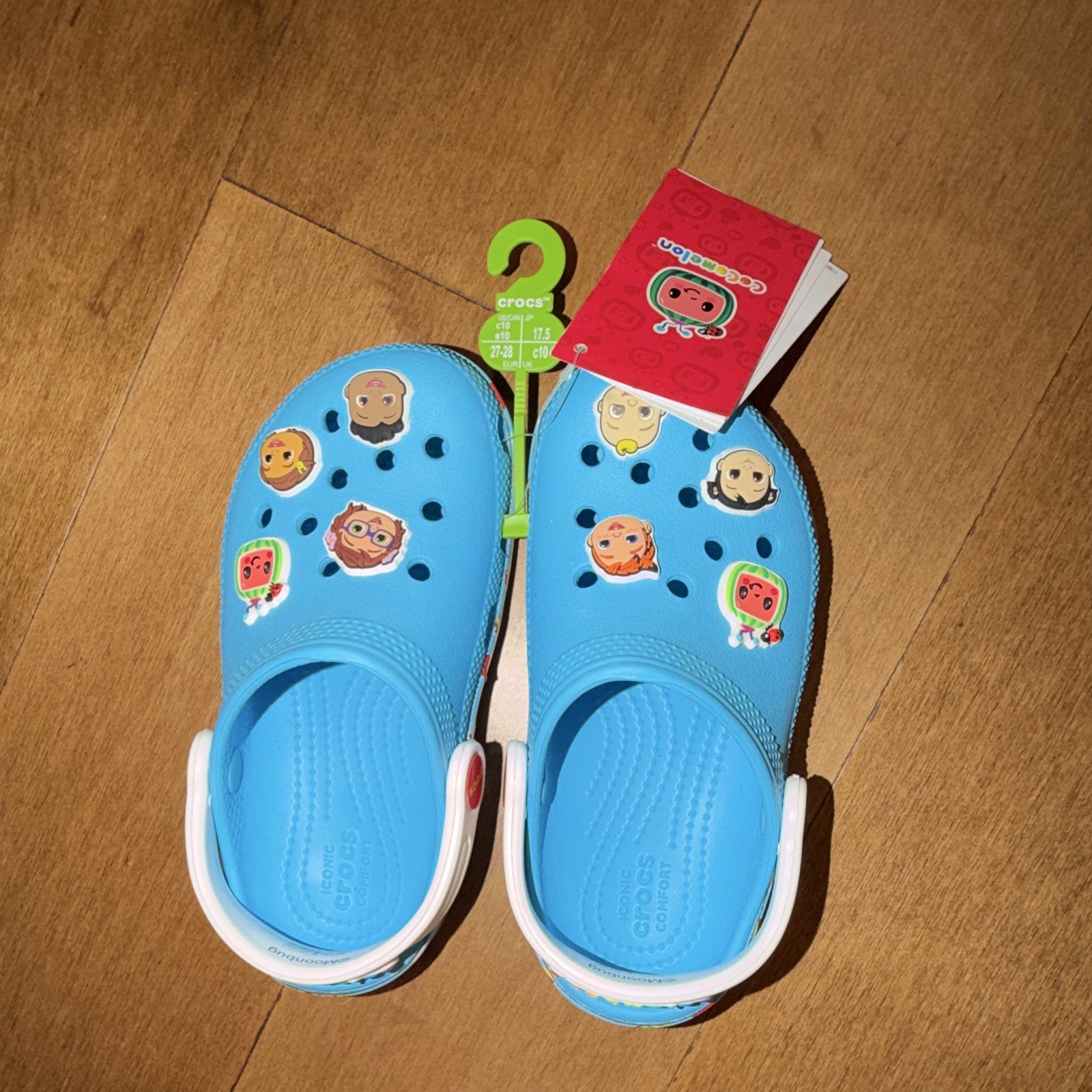 Crocs Cocomelon Kids Classic Clog Blue C10 US Kids 10 EU 27 to 28 New Tags