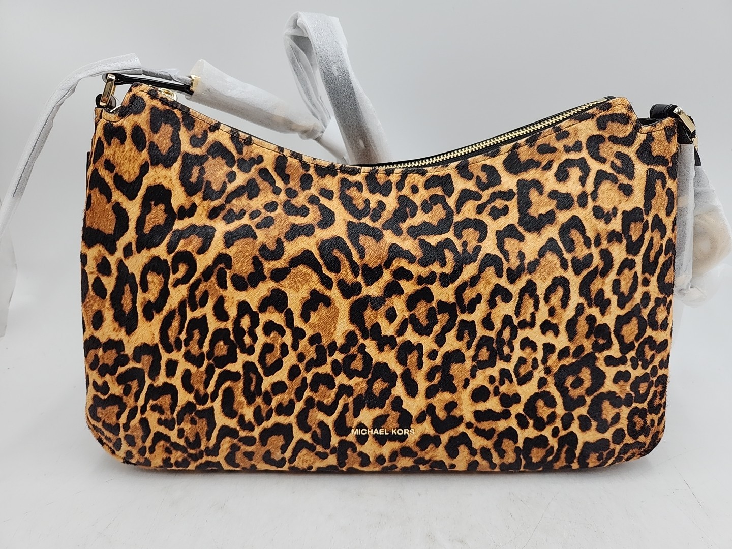 NEW Michael Kors Nolita Medium Leopard Shoulder Bag – Leopard Print Calf Hair