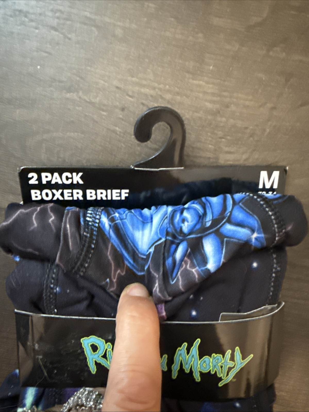 RICK & MORTY BOXER BRIEFS M(32-34) 2 PAIRS. NEW