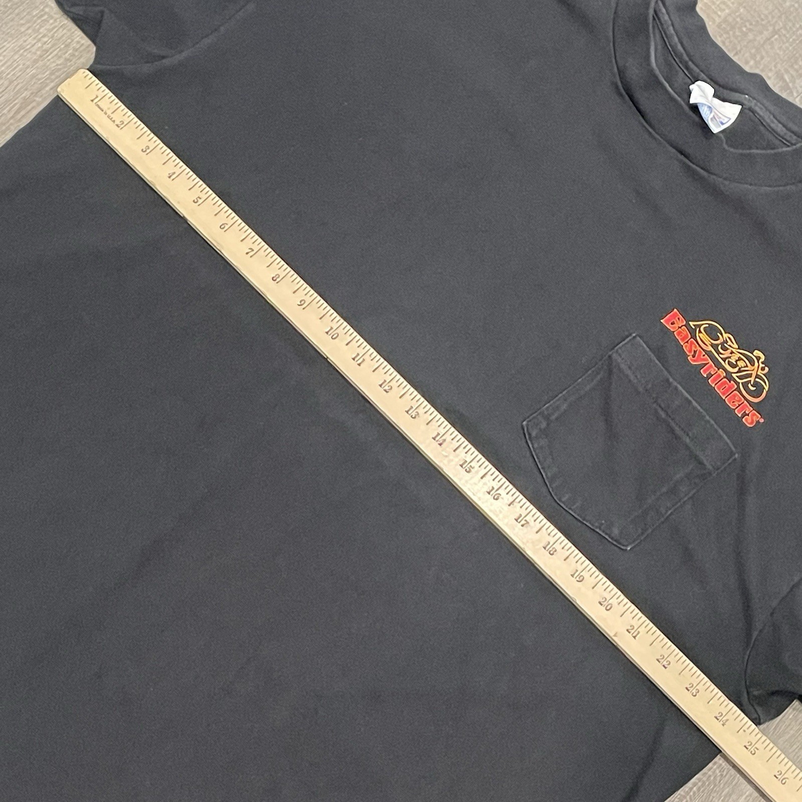 Easyriders Dallas Pocket T-Shirt Black Hanes Beefy 2XL 90s Biker Pre-Shrunk USA