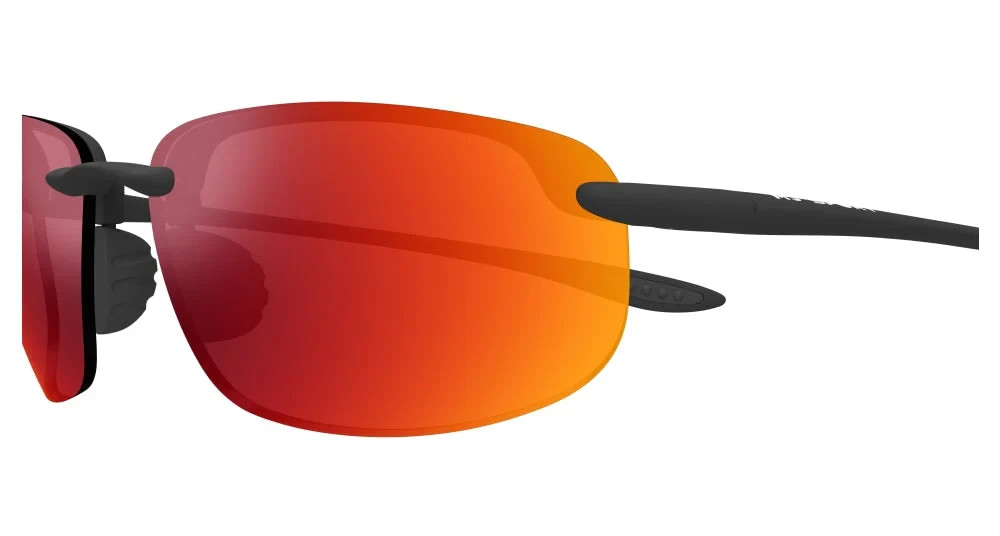 Maui Jim Ho’okipa Universal Fit Black / Hawaii Lava Polarized Lens RM407N-2M NEW