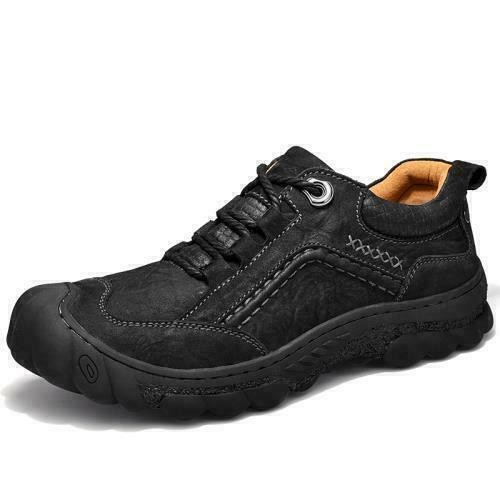 Fashion Men’s Outdoor Hiking Lace Up Shoes Climbing Non-slip Flat Walking Casual