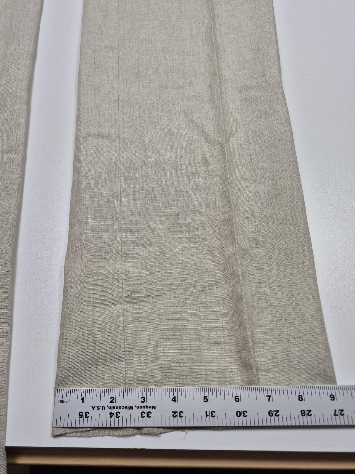 Haspel Suit Mens 44 Long Beige 100% Linen Memphis 2 Piece 38×36 Classic Fit NWT