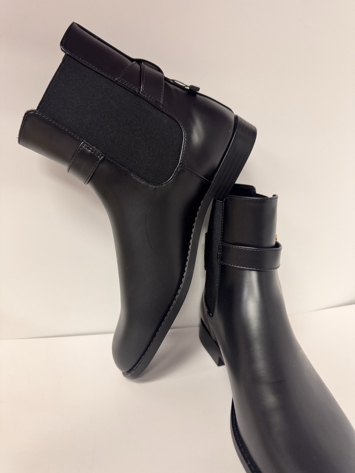 MANGO ANKLE BOOTS WITH ELASTIC PANEL AND BUCKLE WOMENS Sizes 40 NEW NO BOX