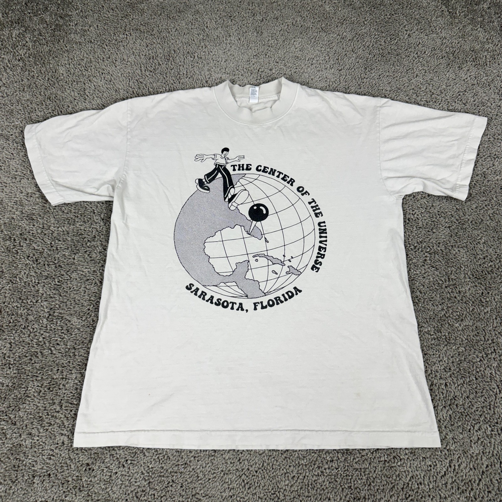 Los Angeles Apparel Shirt Mens Medium White Project Sarasota Vegan Graphic Tee