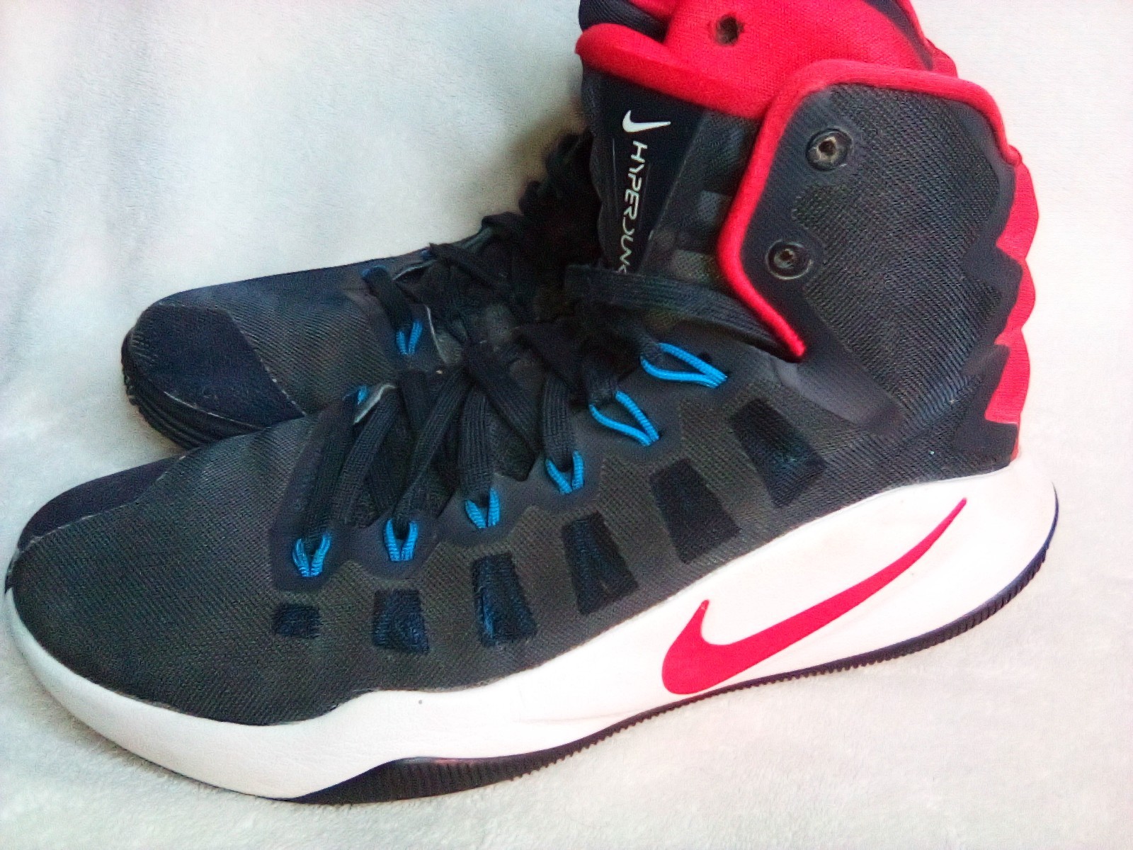Nike Hyperdunk Zoom High Top Basketball Black/Red/White 524882-017