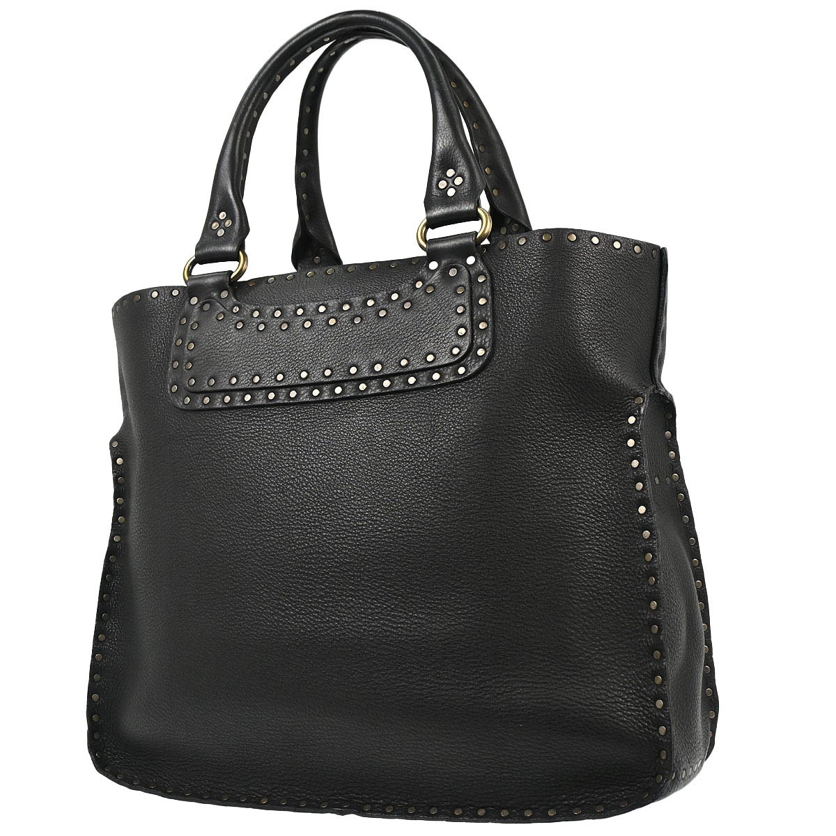 Celine Black Leather Boogie Tote Bag Handbag CE00/33 155406