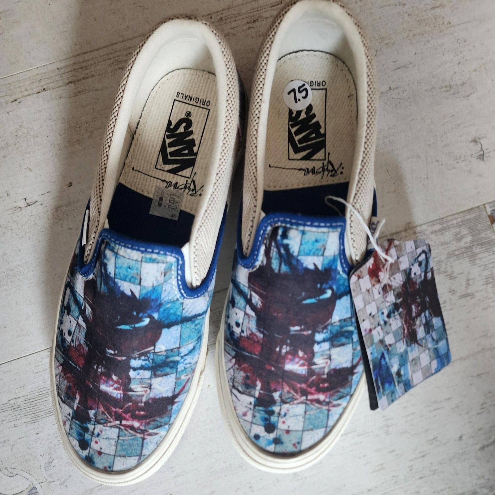 NEW Vans Vault x Ralph Steadman Checkerboard sneaker M 7.5 W 9