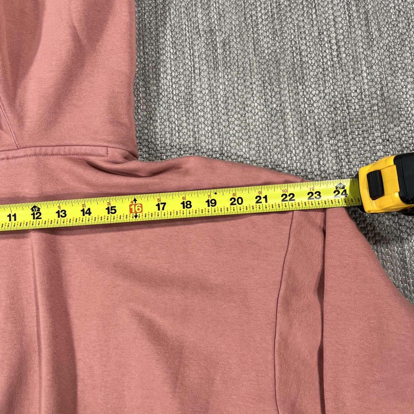 Adidas Hoodie Men’s S Salmon Pink Pullover Kangaroo Pocket Athletic Sweatshirt