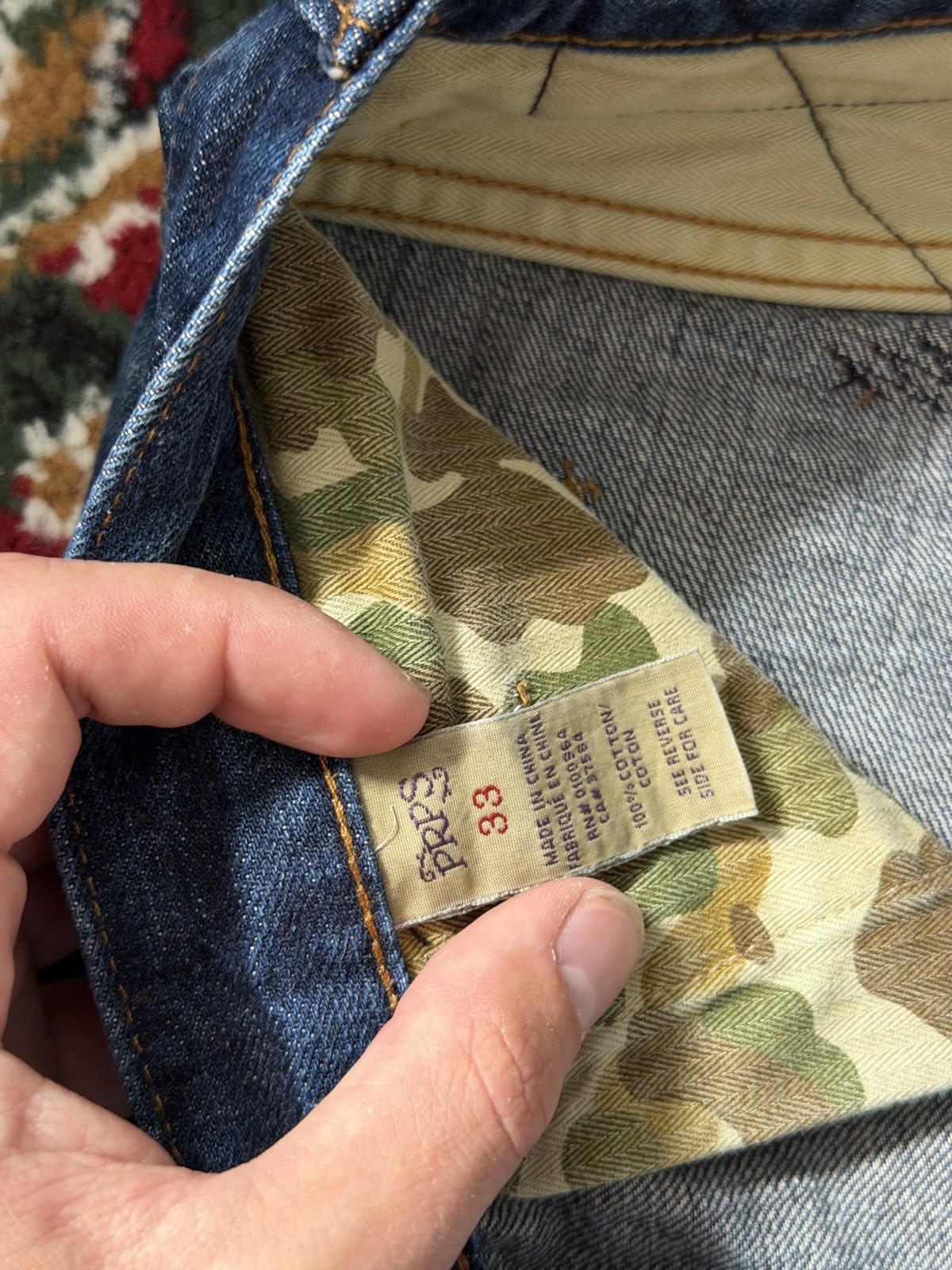 PRPS Selvedge Denim Jeans Janpanese Distressed Cotton Men’s 33